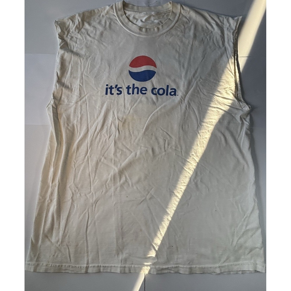Vintage Pepsi It's the Cola MLB All-Star Game Houston 2004 Graphic T-Shirt White